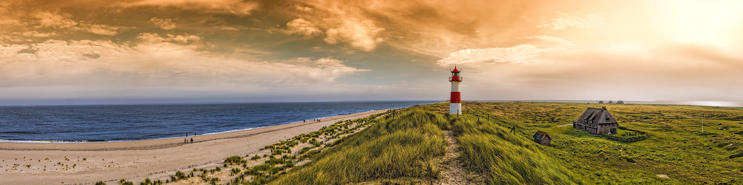 Panorama von Sylt mit Lister Leuchtturm