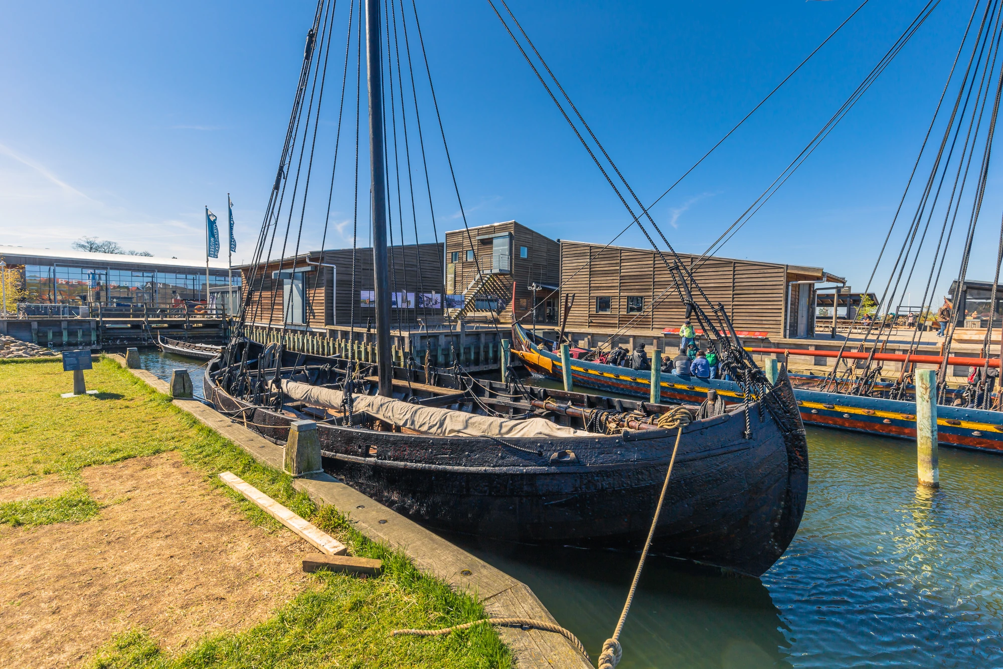 Wikingerboot in der Stadt Roskilde