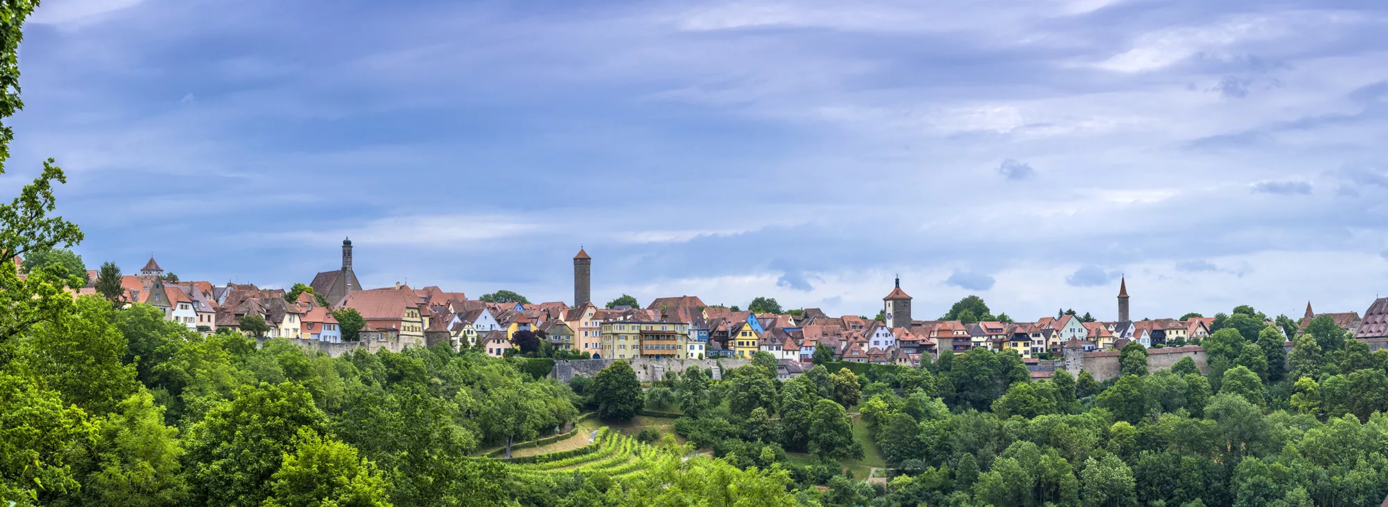 Panoramablick für die Reise mit Hotel Rothenburg ob der Tauber