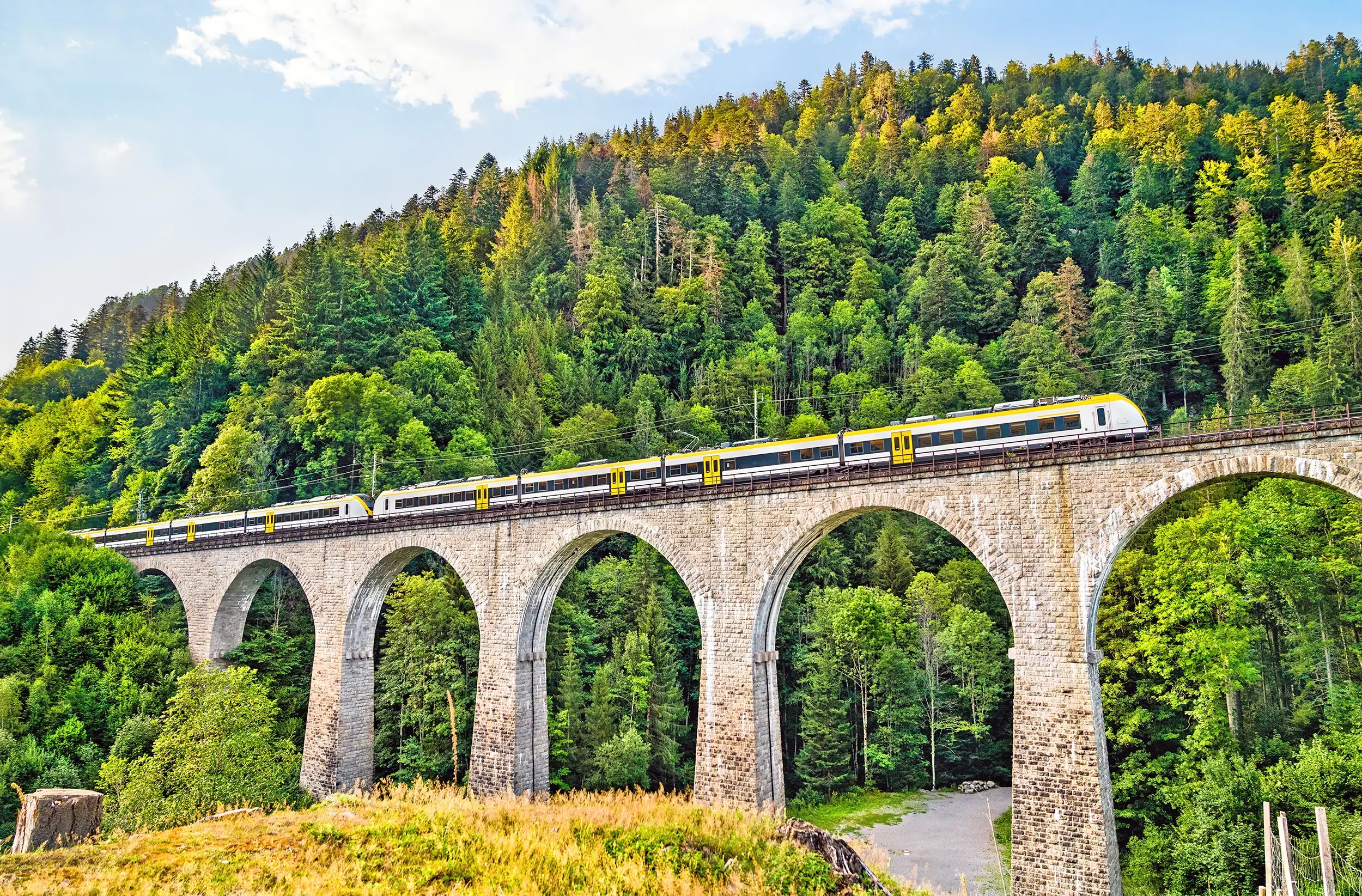 Eisenbahnbrücke in der Ravennaschlucht