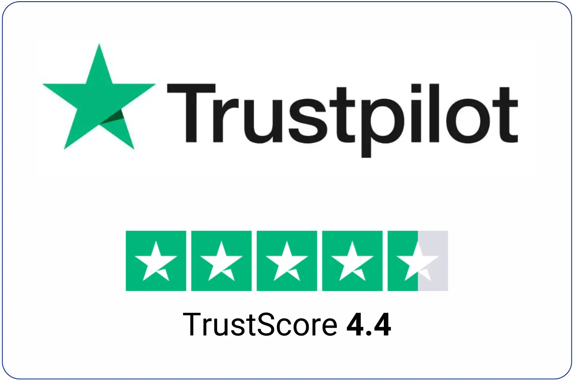 Trustpilot Bewertung von aovo Reisen: TrustScore 4.4 (Stand: April 2025)