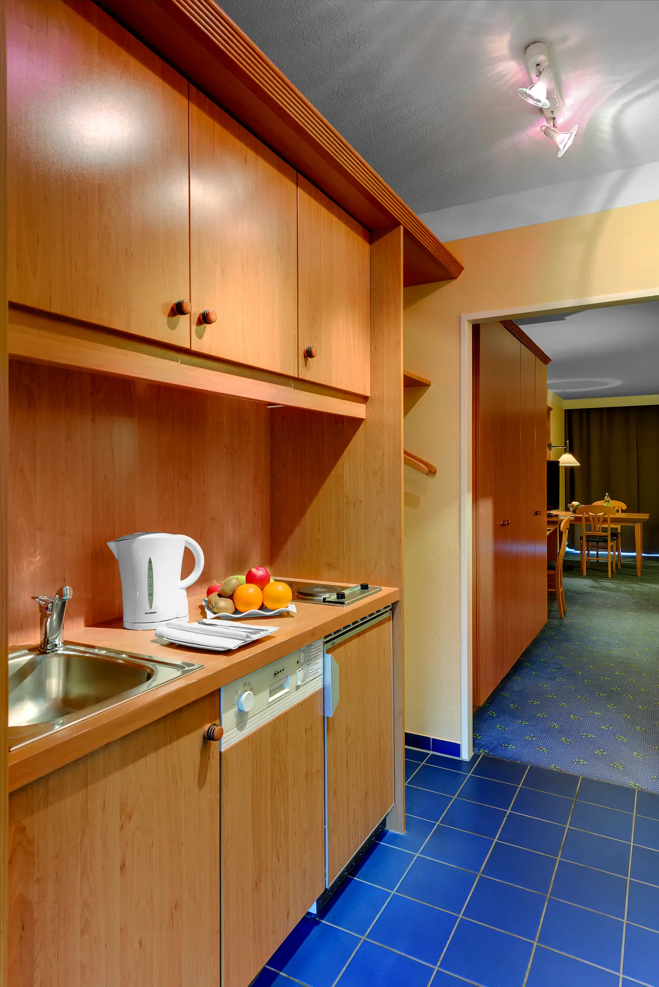 Küche auf einem Zimmer im Best Western Aparthotel Birnbachhöhe