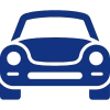 Auto Icon in Dunkelblau