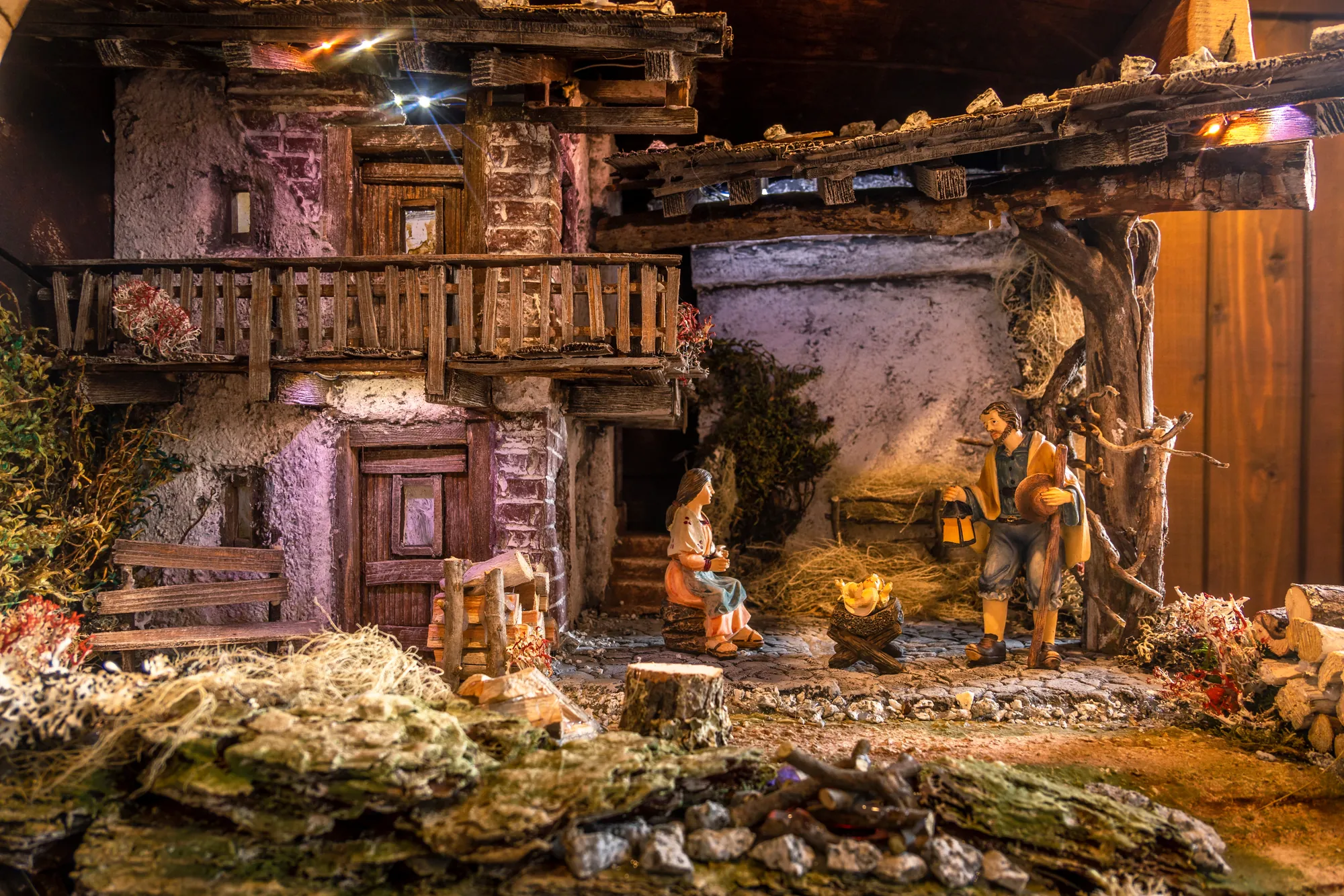Krippe auf dem Weihnachtsmarkt in Baden-Baden