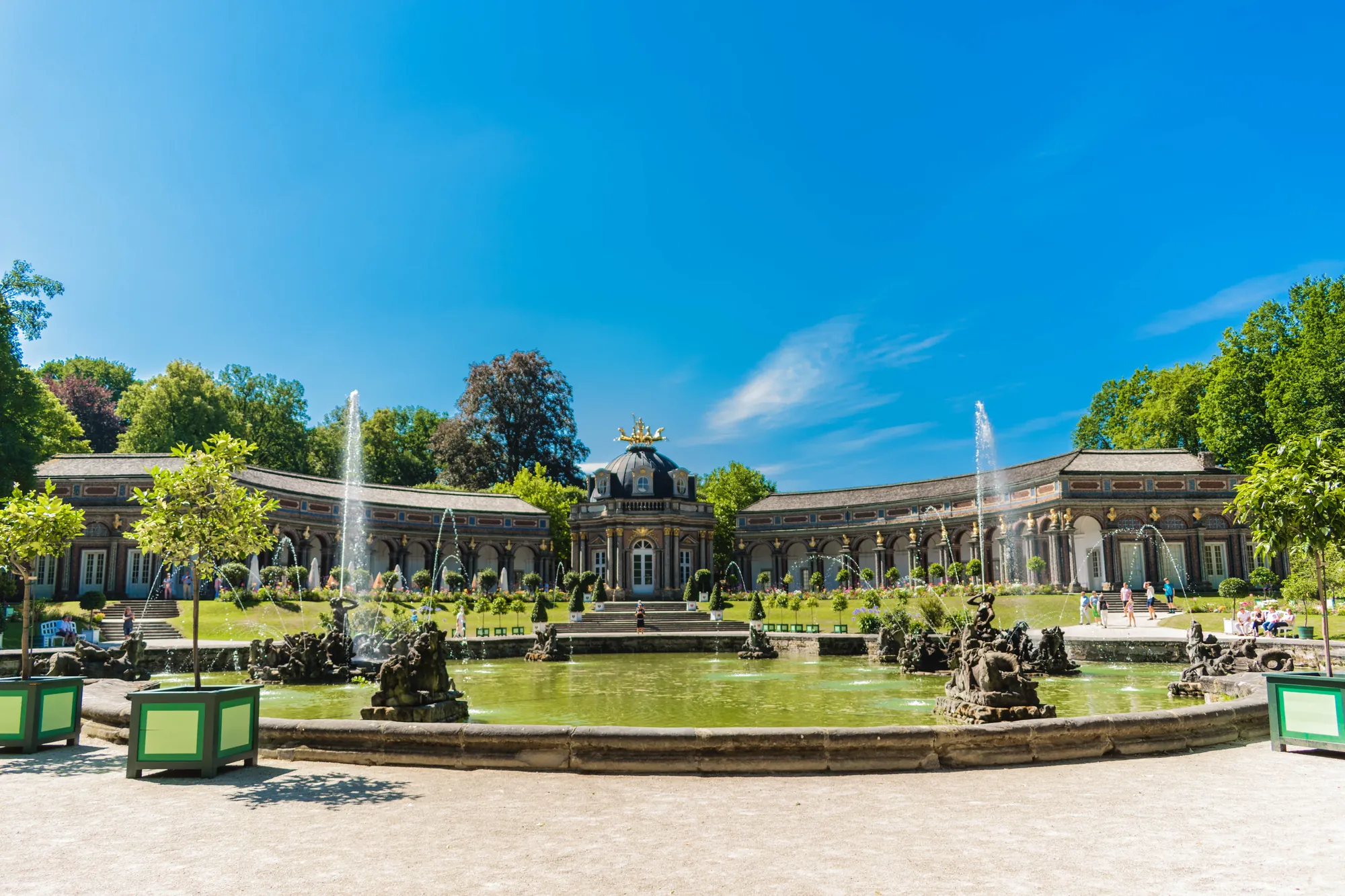 Bayreuth Eremitage Sonnentempel und Orangerie