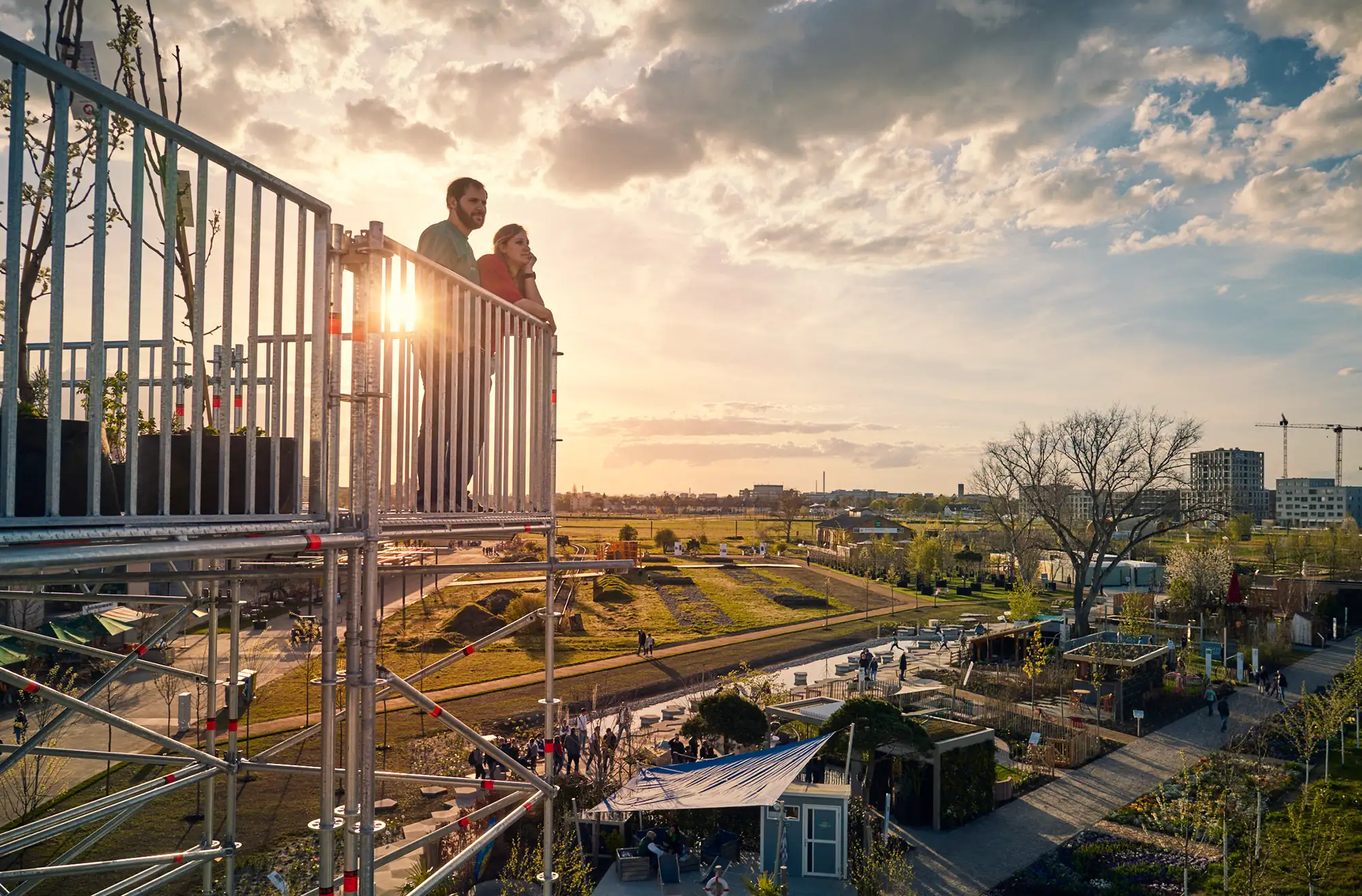 Bundesgartenschau Mannheim 2023 Aussichtsplattform Spinelli Park - Buga 23
