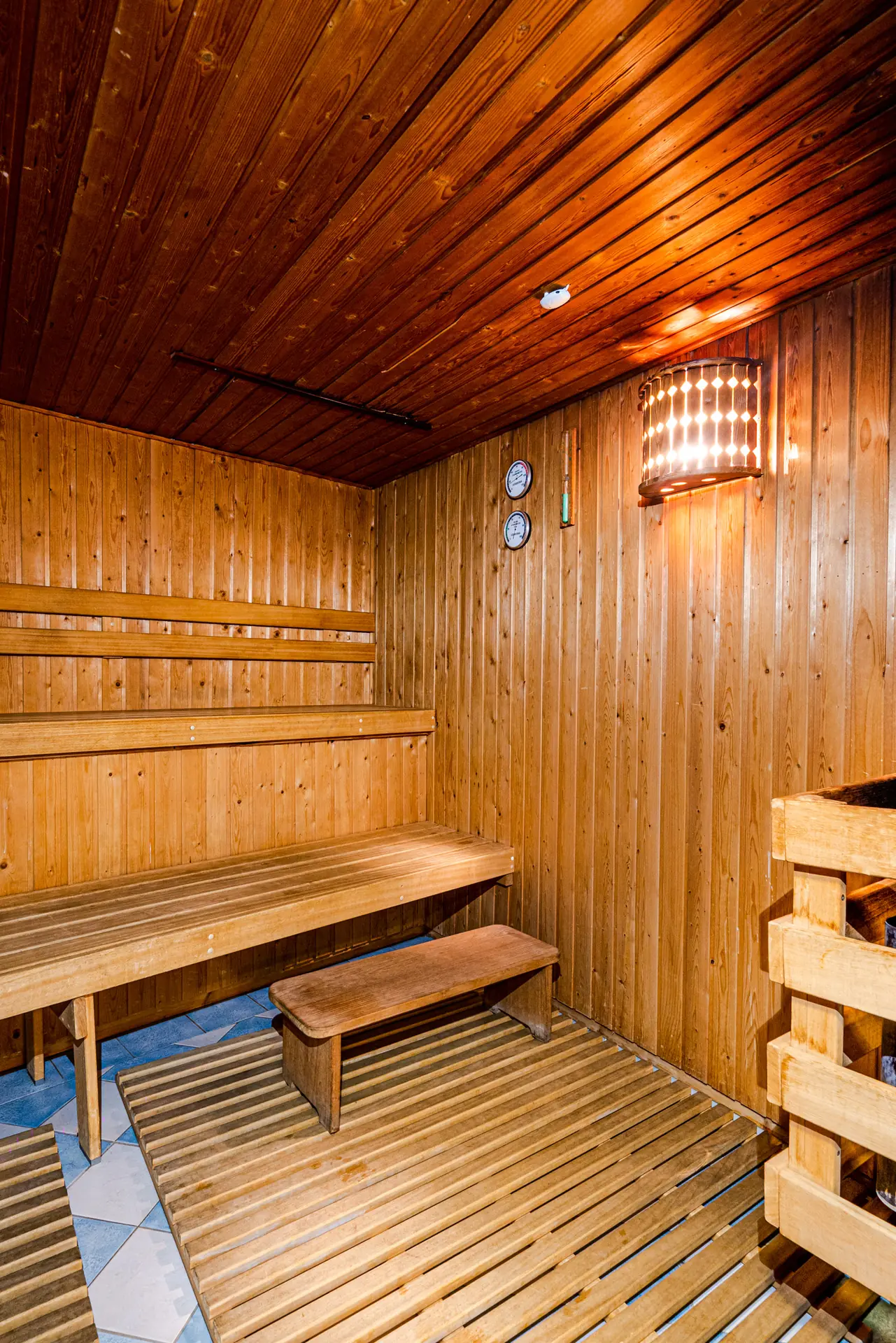 Blick in die Sauna auf der DCS Amethyst 2