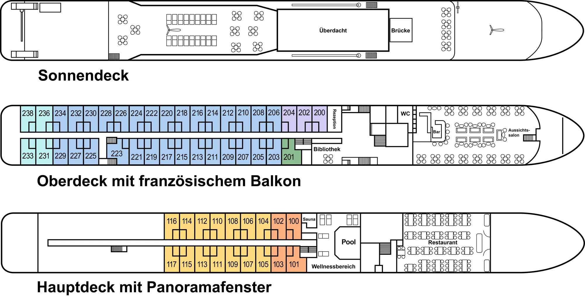 Deckplan der DCS Amethyst Classic