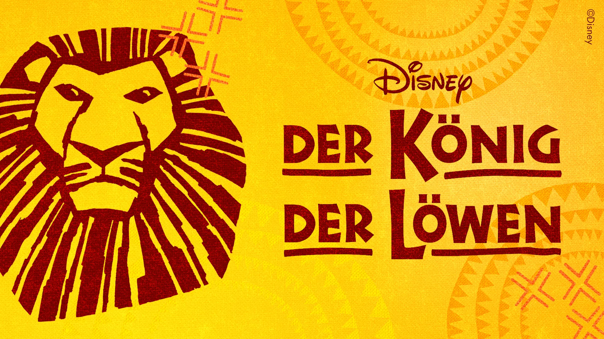 Disneys Der König der Löwen Logo im 16zu9 Format