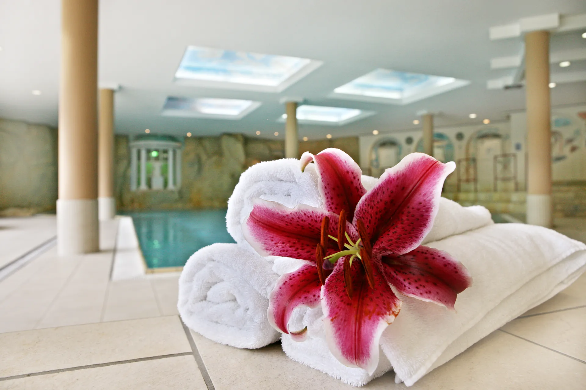 Wellnessbereich im Dorint Sporthotel Garmisch-Partenkirchen