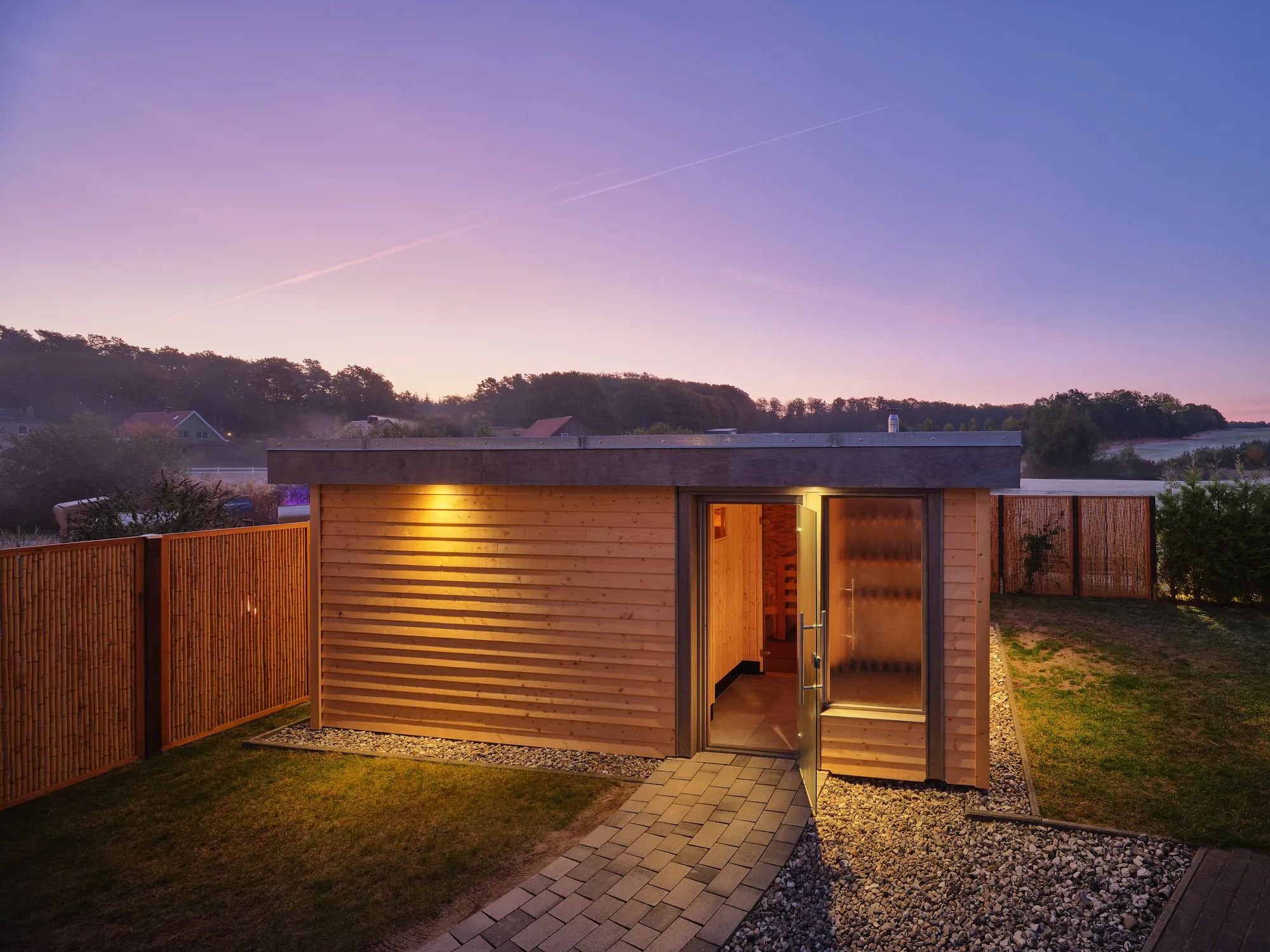 Sauna im Außenbereich, Dorint Resort Baltic Hills Usedom