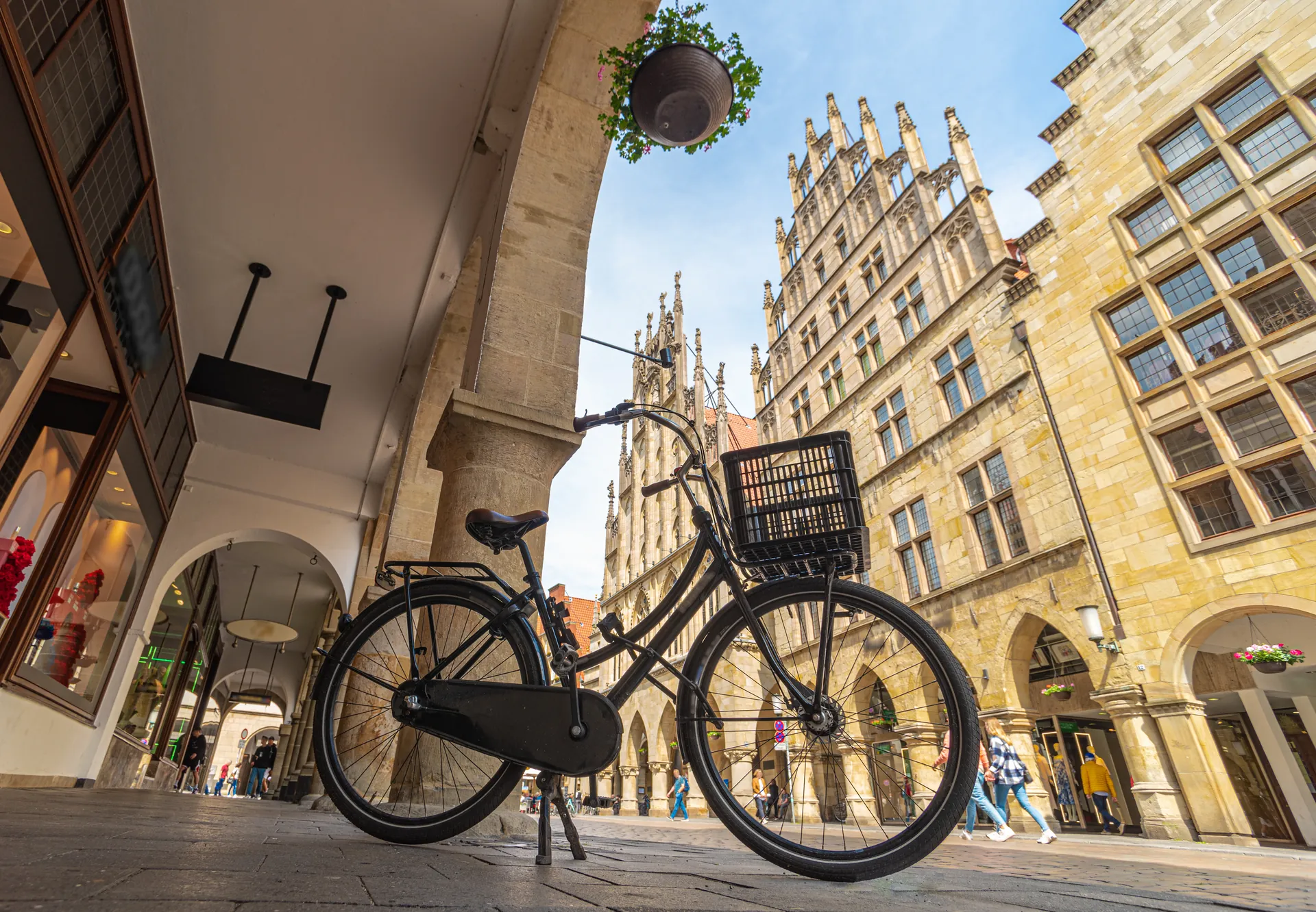 Fahrrad am Prinzipalmarkt in Münster