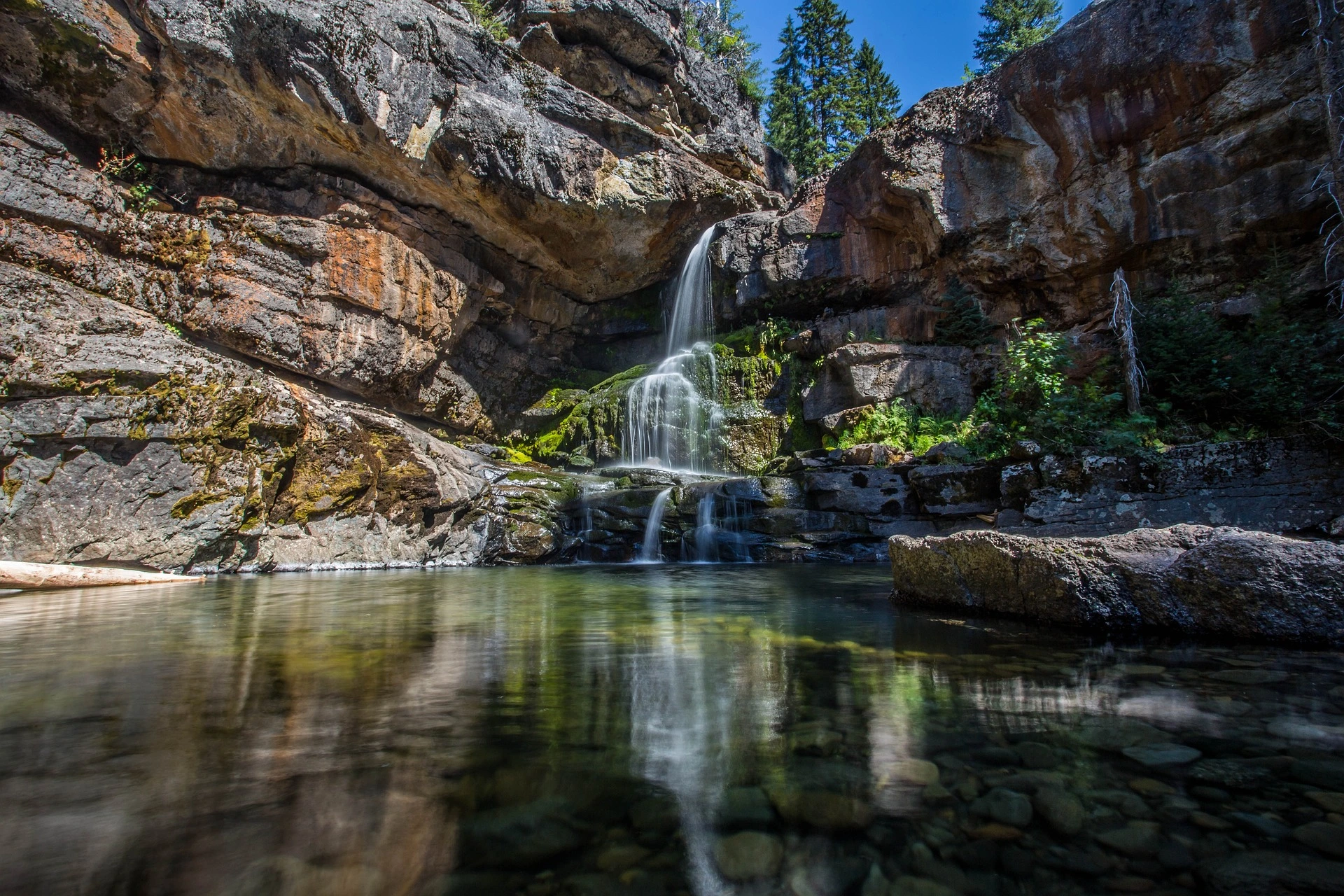Wasserfall im Harz.