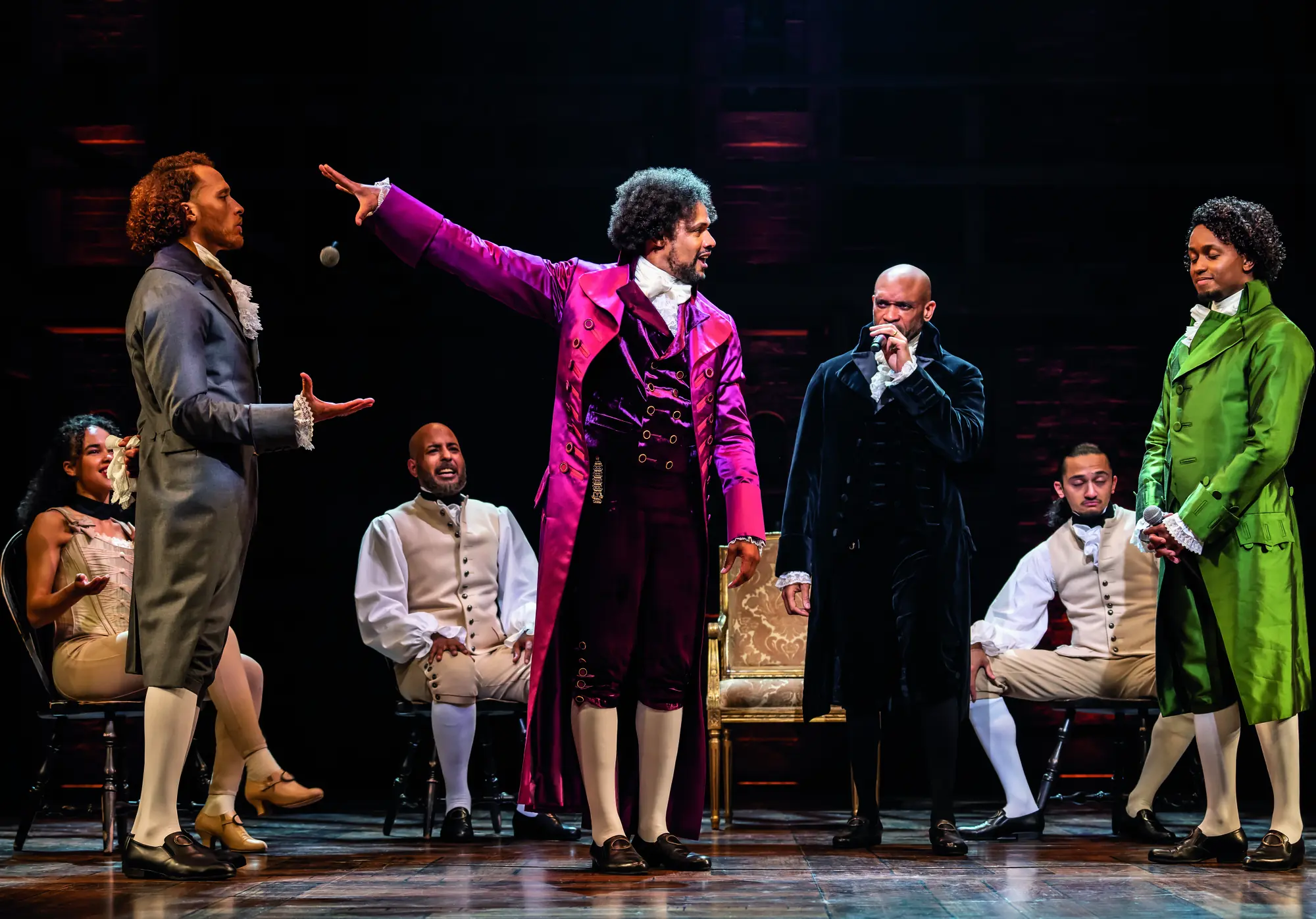 Hamilton Musical in Hamburg- Szene