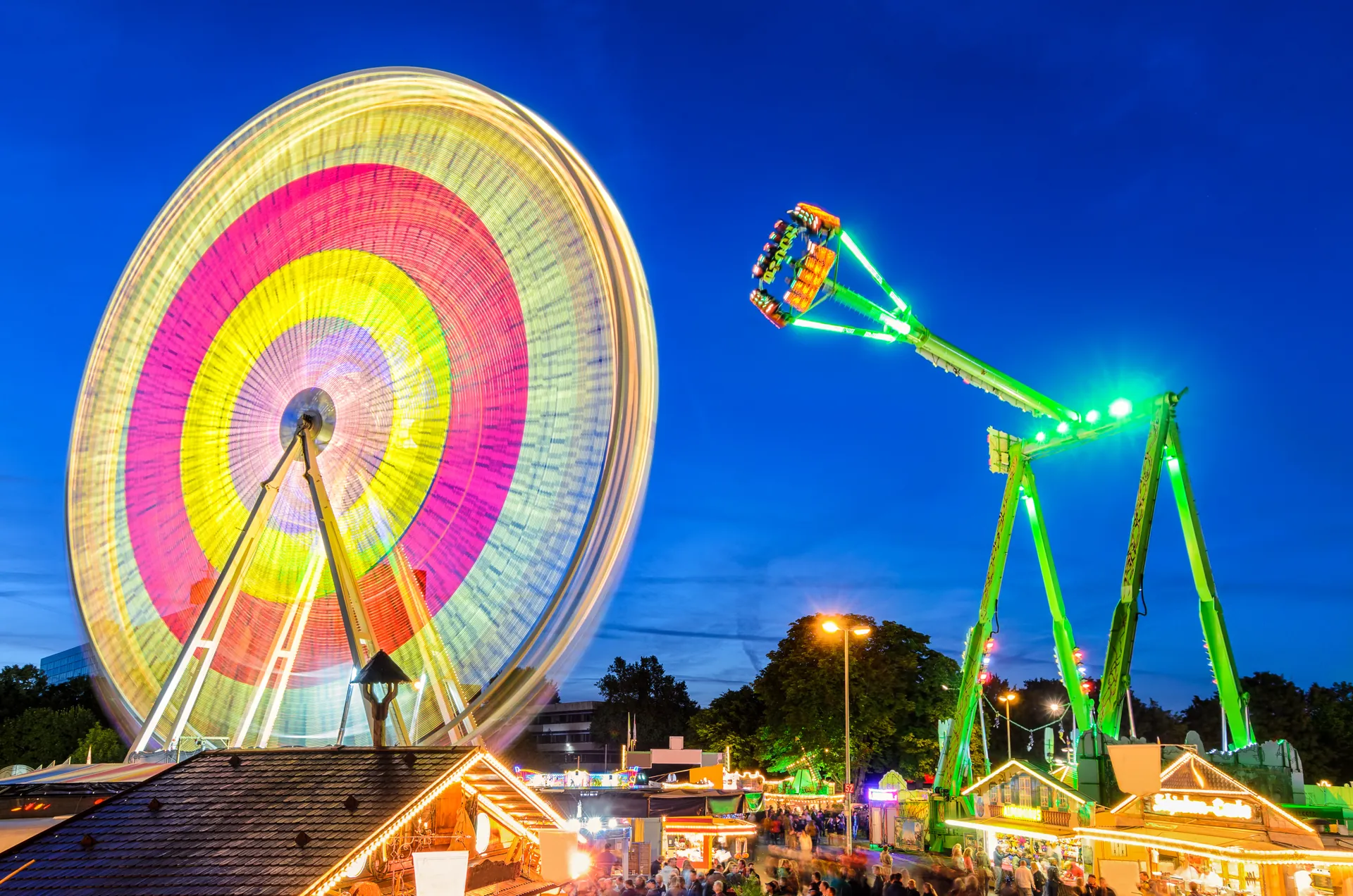 Schützenplatz am Abend, Schützenfest Hannover
