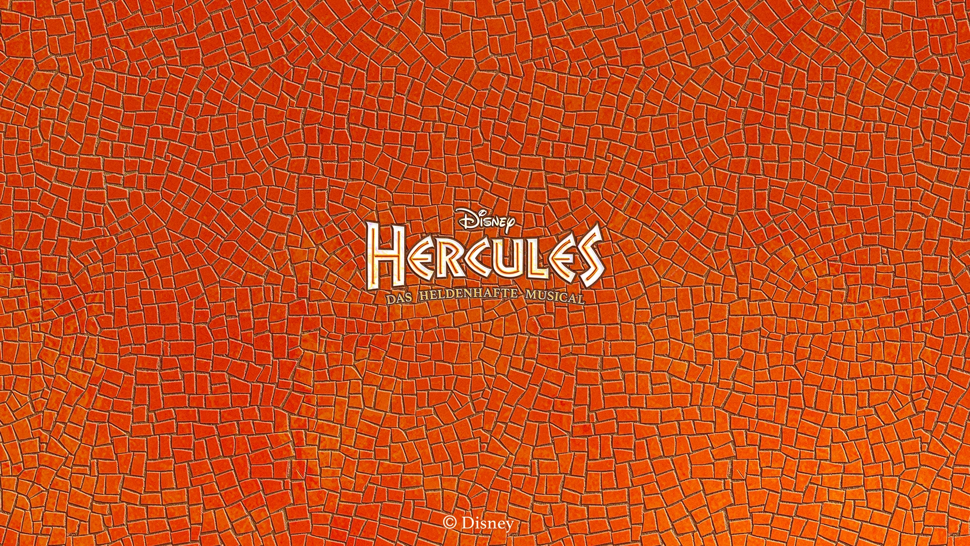 Disney HERCULES - Das heldenhafte Musical (Logo nur Schrift auf Mosaik)
