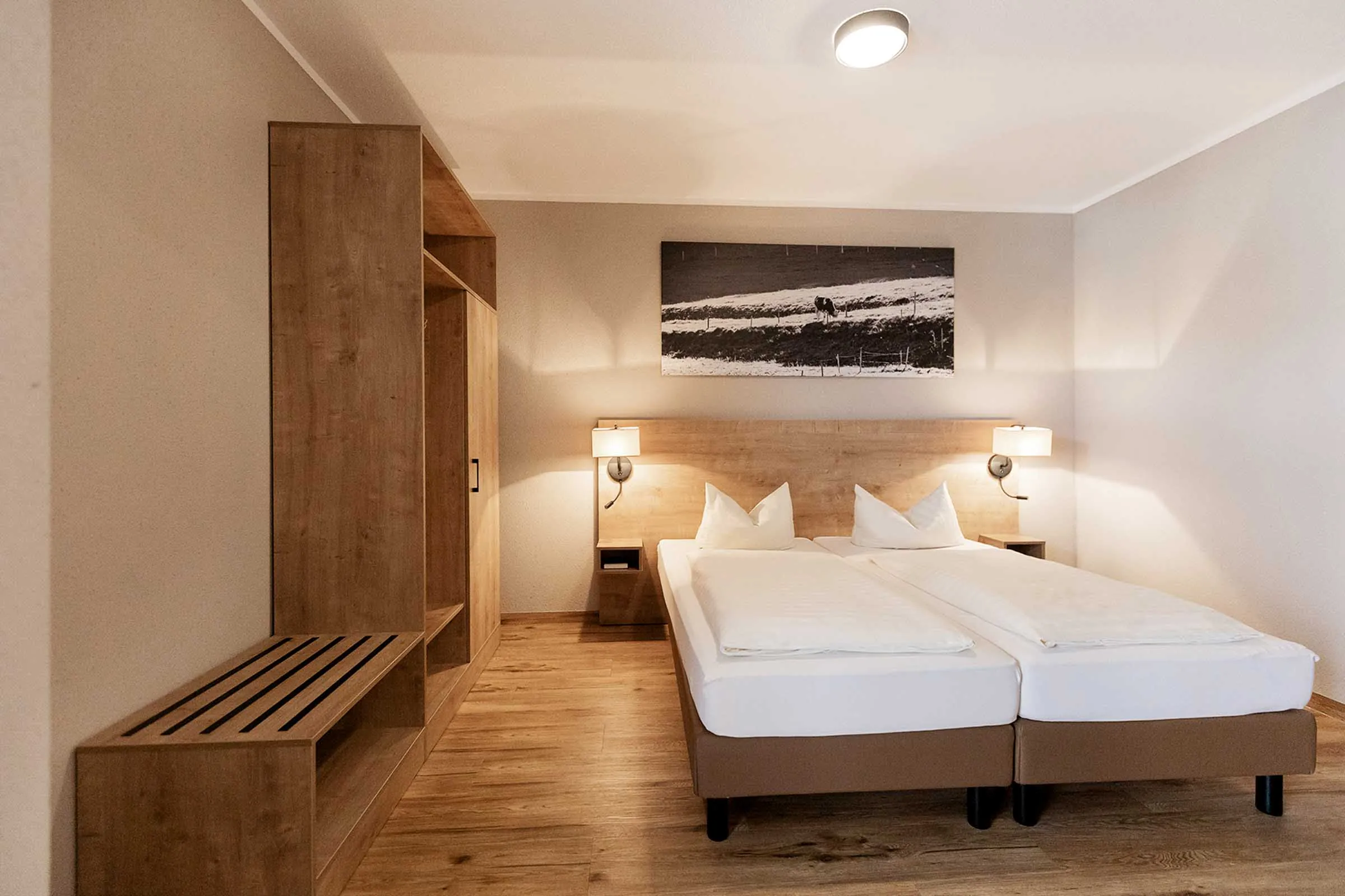 Beispiel Doppelzimmer im Hotel Ahornhof