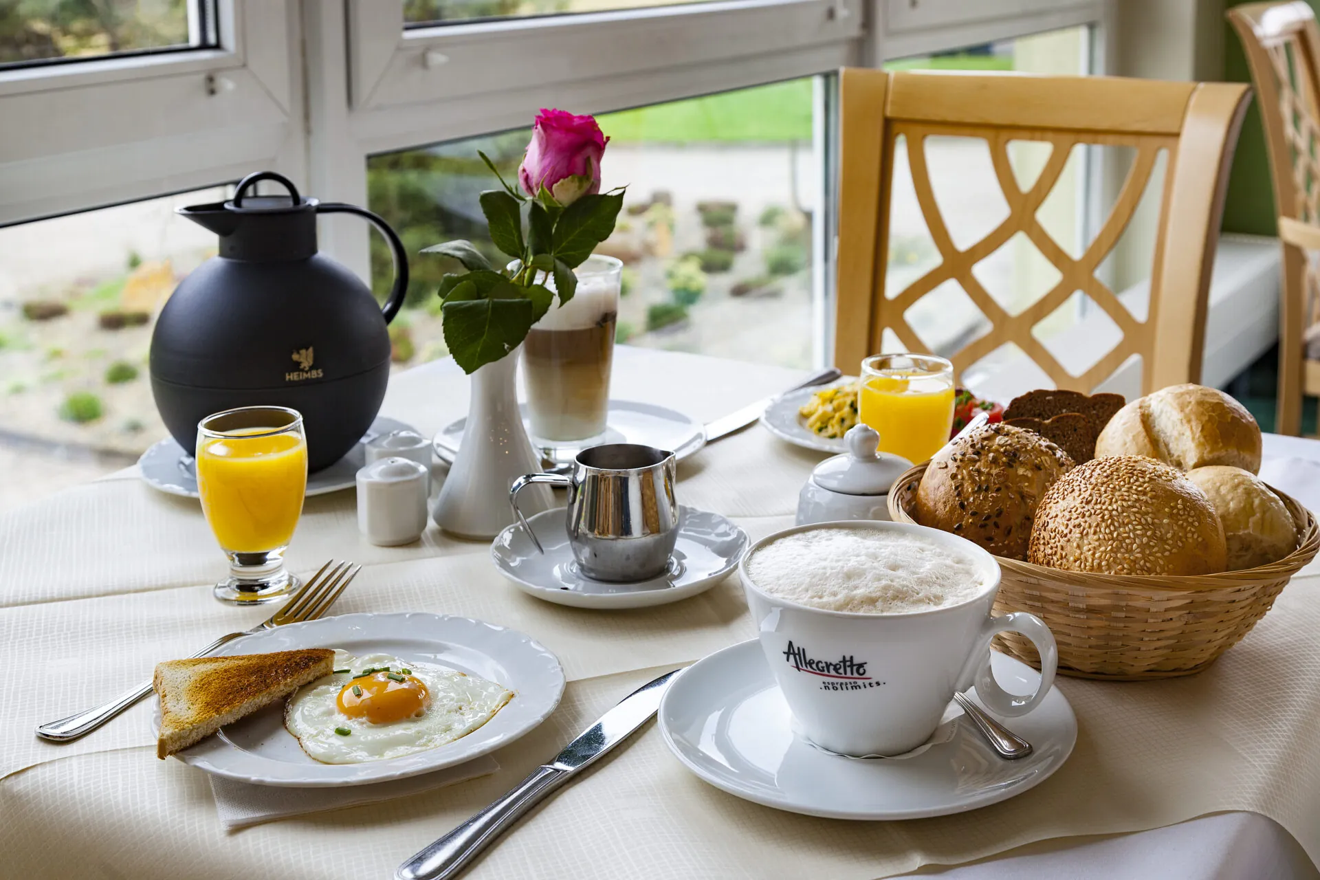 Frühstück im Hotel Kammweg