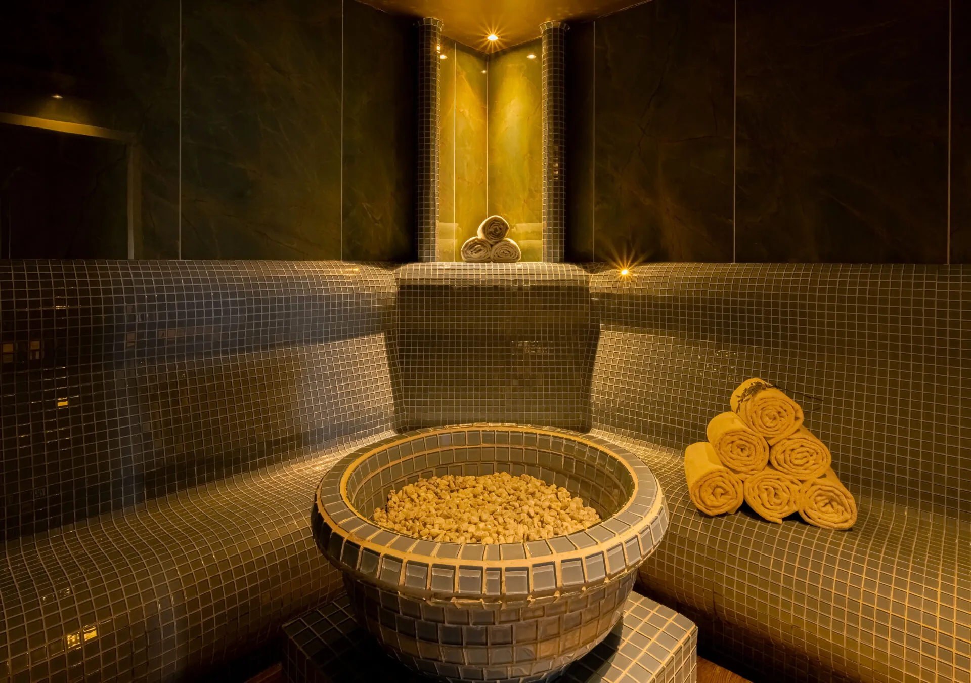 Dampfbad im Wellnessbereich des Hotels Kammweg