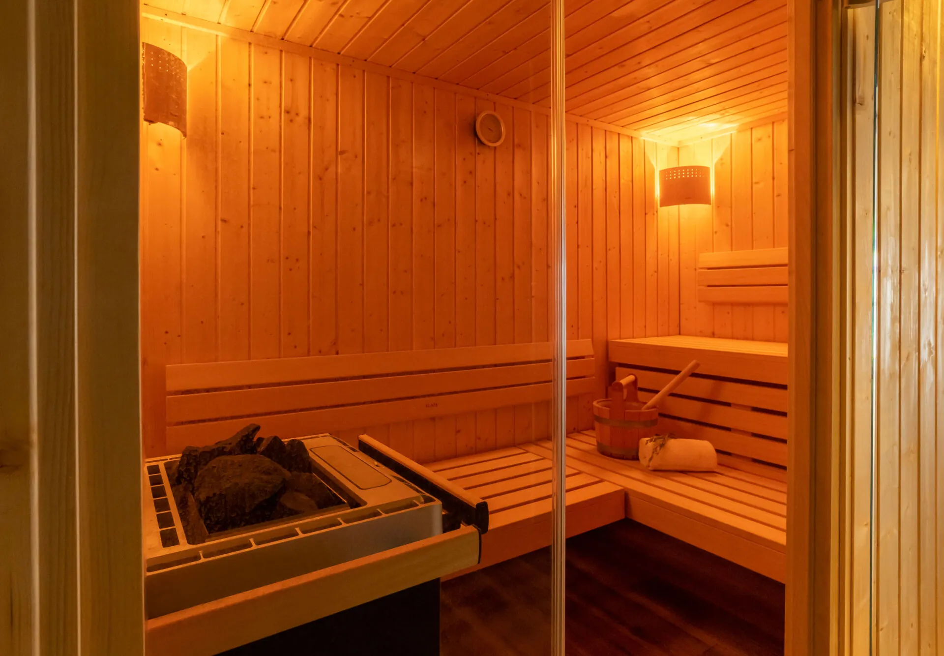 Sauna im Wellnessbereich, Hotel Kammweg