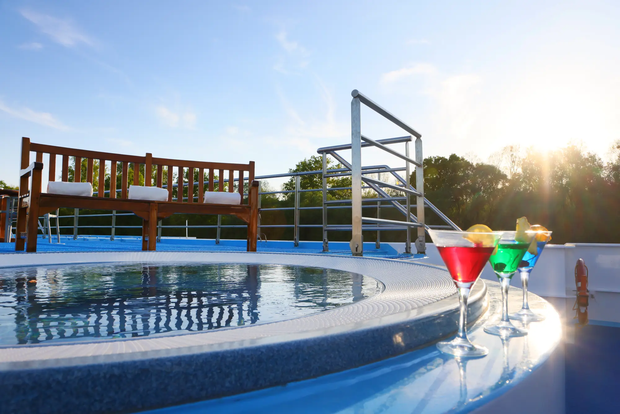 MS Lady Cristina Sonnendeck mit Whirlpool