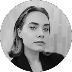 Judith Caspari, Musical-Darstellerin Portrait, Bild in schwarz-weiß