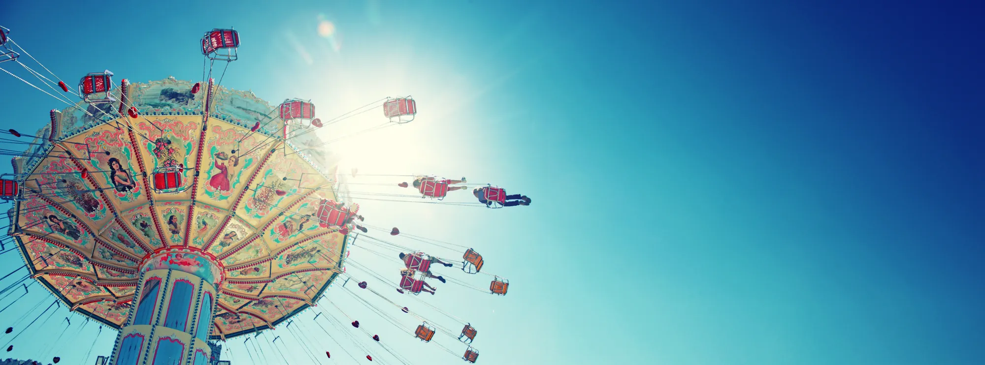 Kettenkarussell auf Volksfest