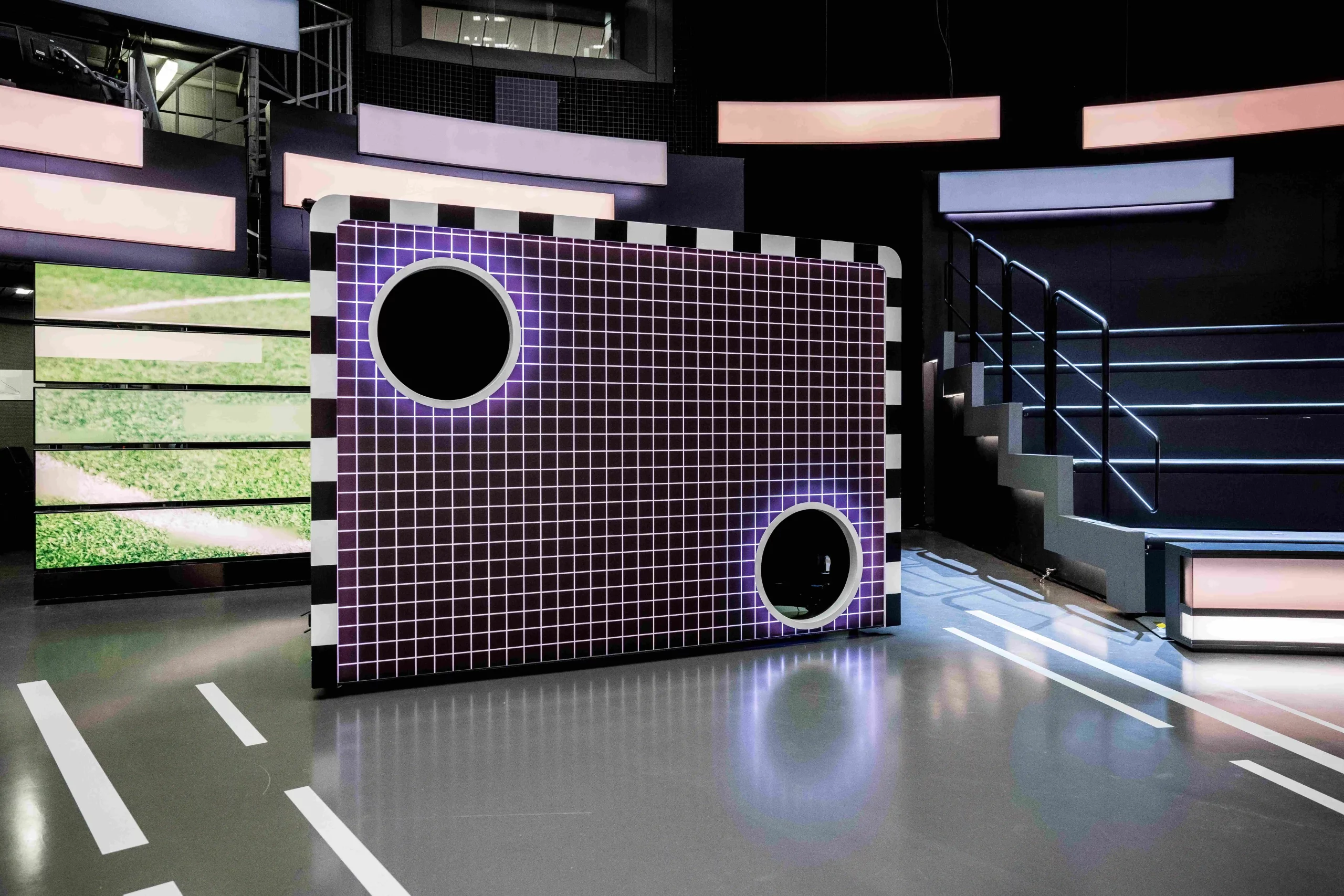 Torwand im Studio von das aktuelle sportstudio