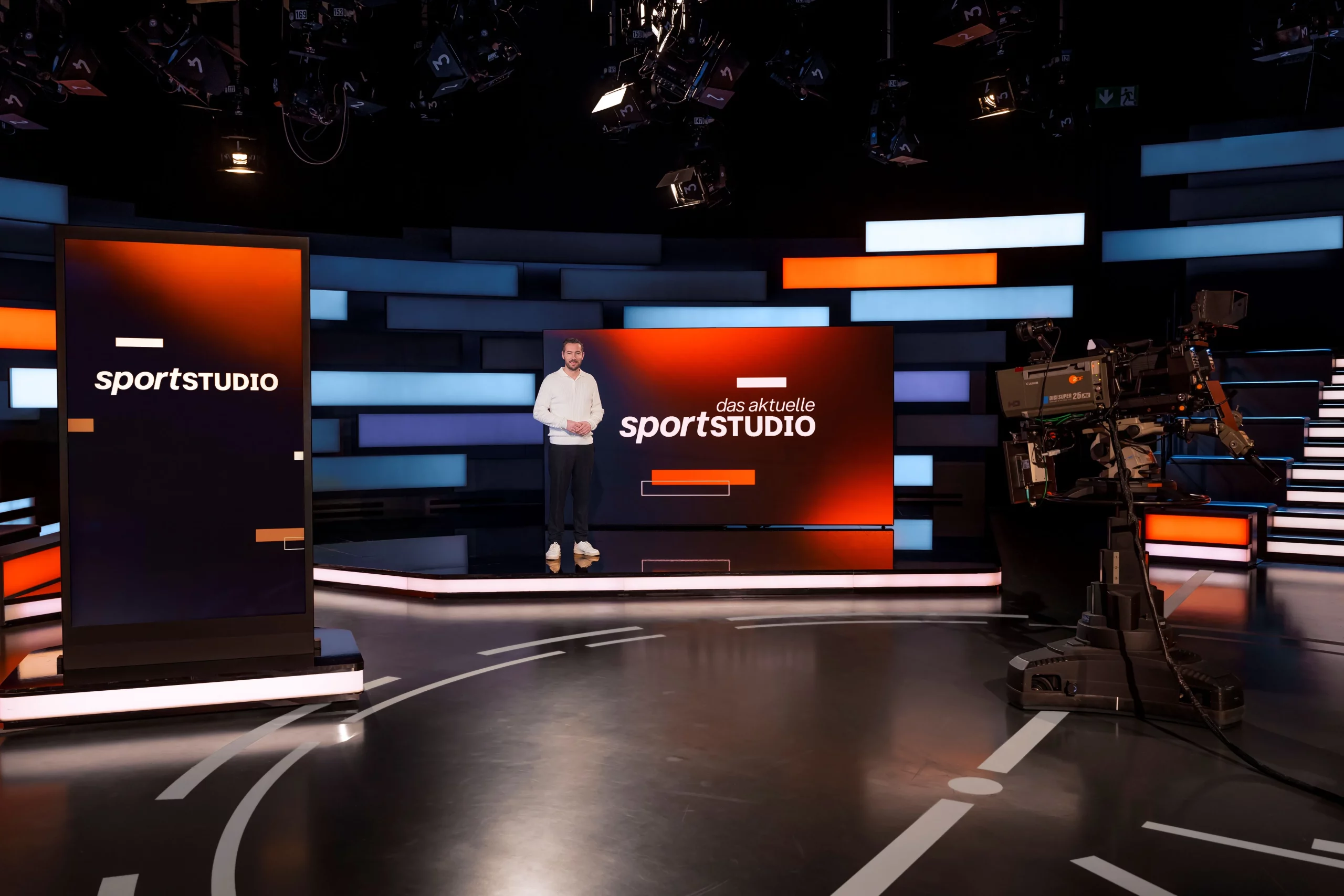 Sven Voss im Studio von das aktuelle sportstudio