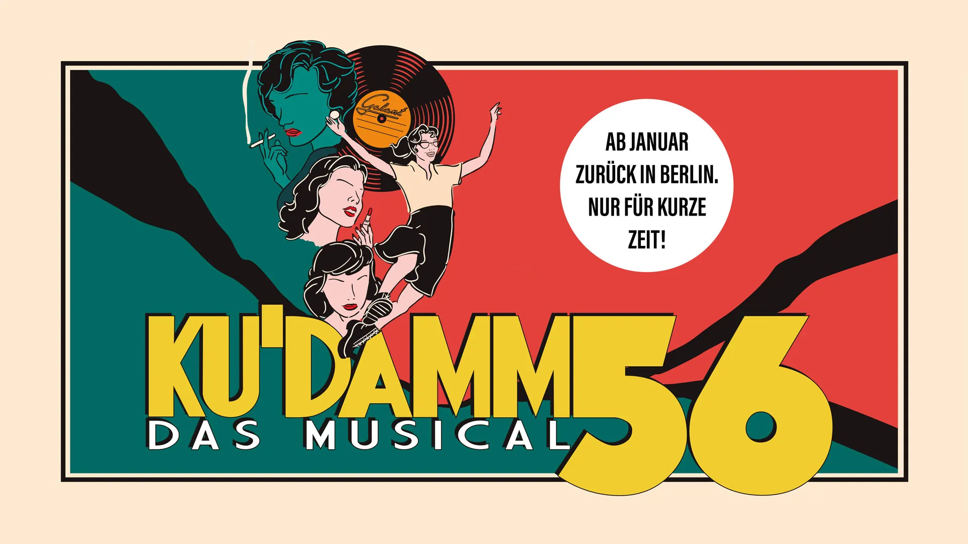 Kudamm 56 Musical in Berlin - Logo (nur kurze Zeit ab Januar 2024)
