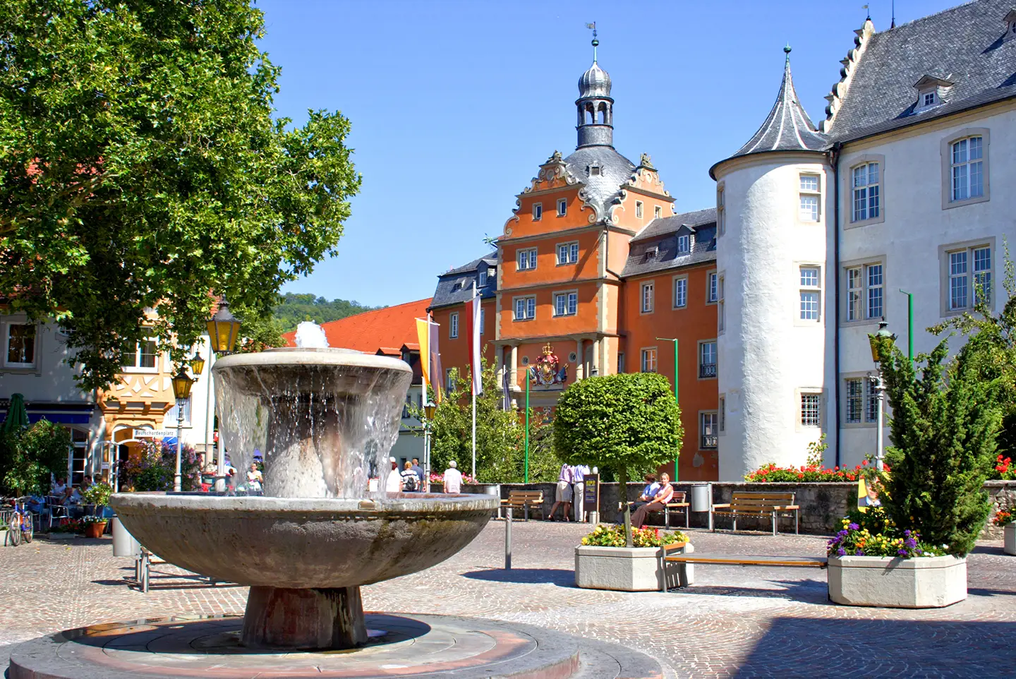 Kurort Bad Mergentheim Brunnen im Zentrum