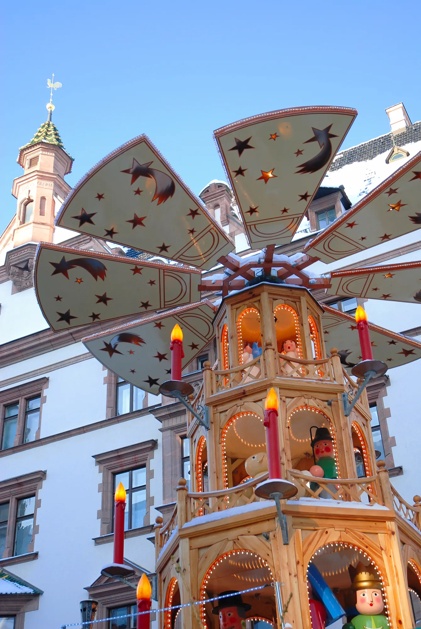 Weihnachtspyramide in Leipzig