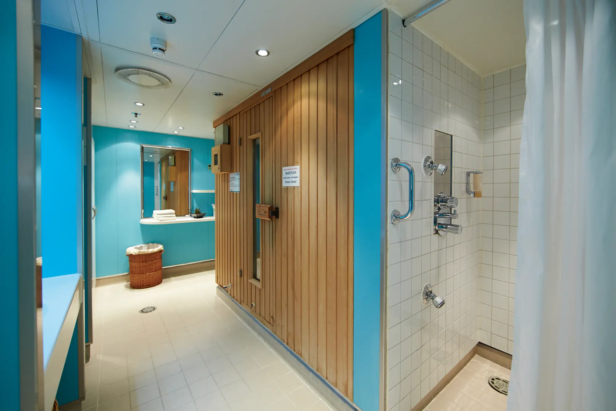 Saunabereich an Bord der MS Hamburg