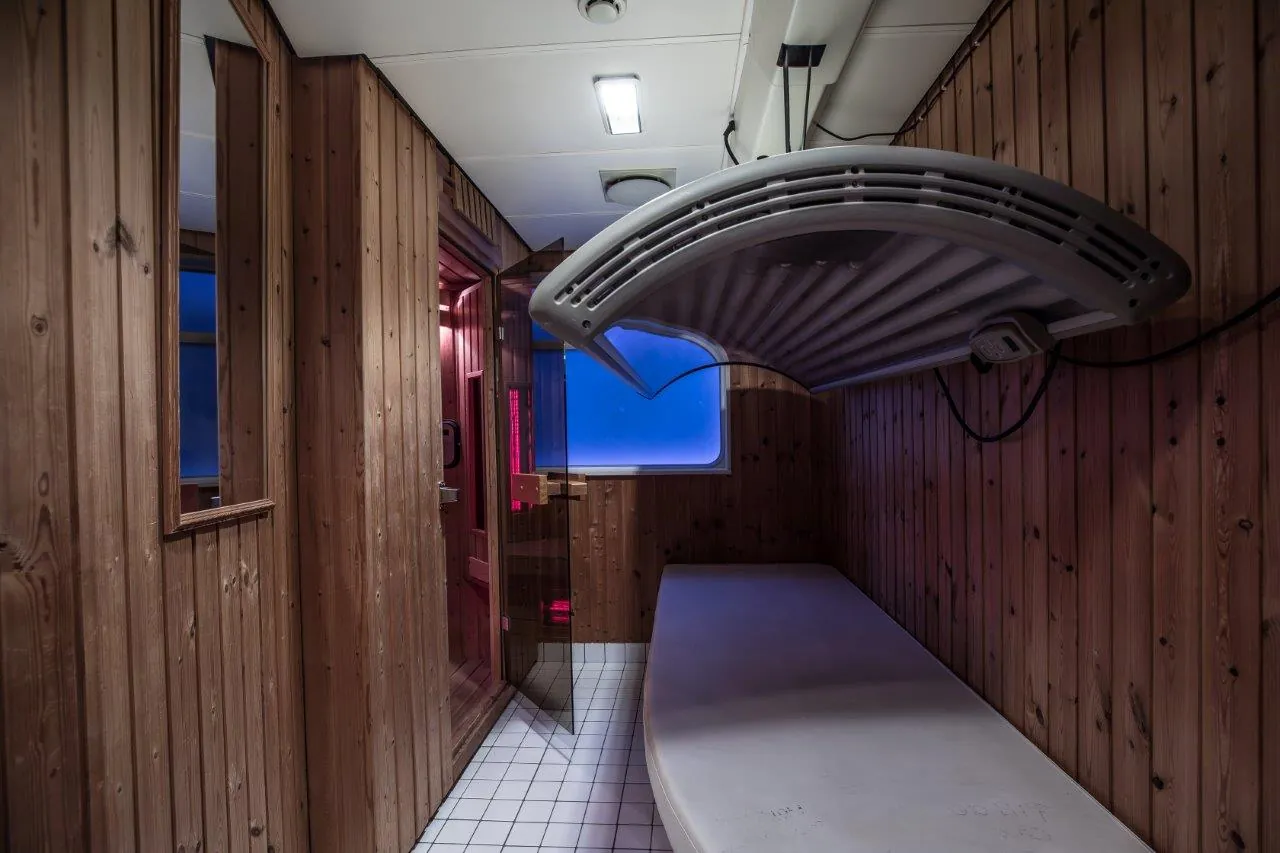 MS SWISS DIAMOND, Sauna und Solarium