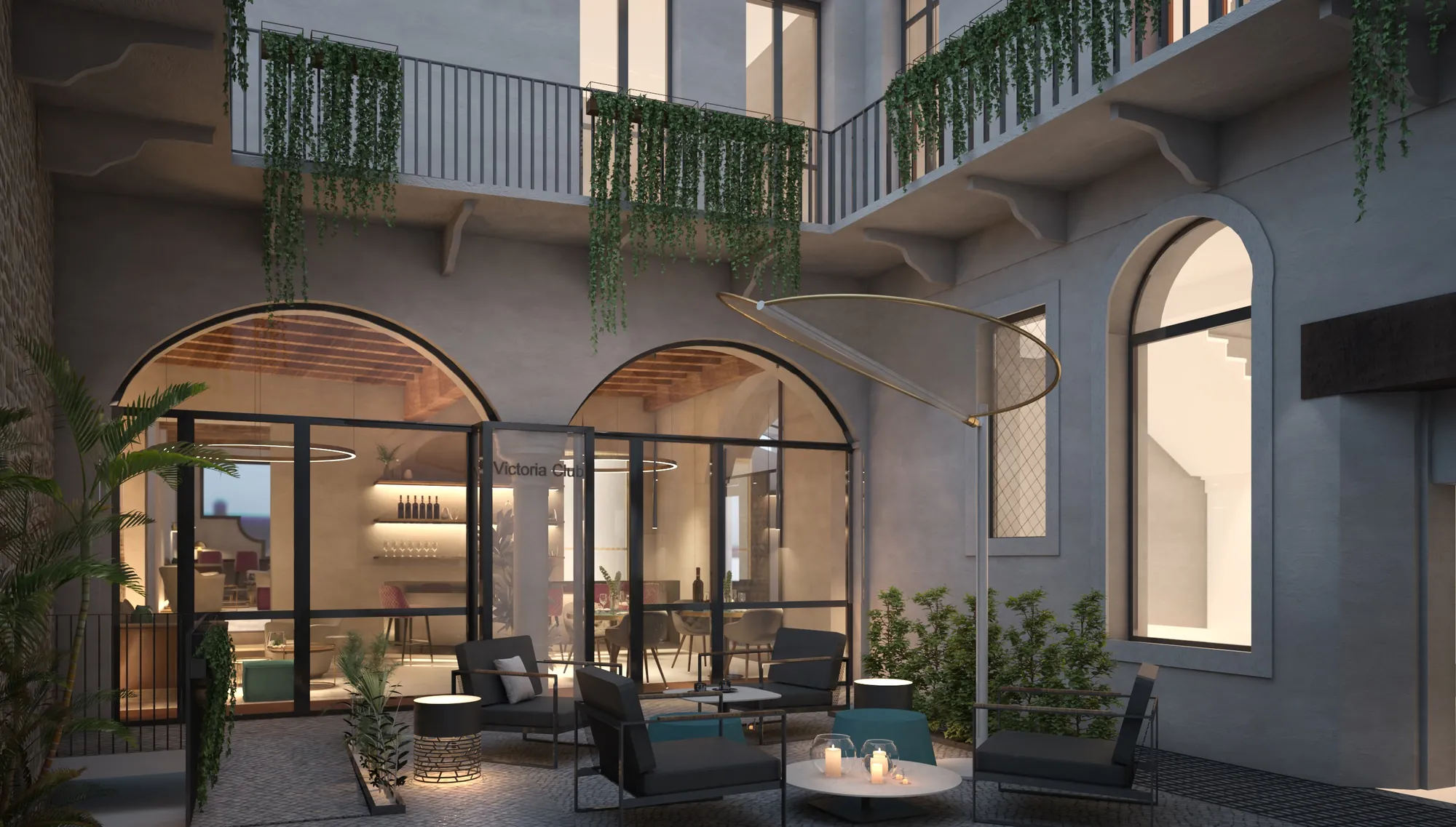 NH Collection Palazzo Verona, Terrasse bzw. Innenhof