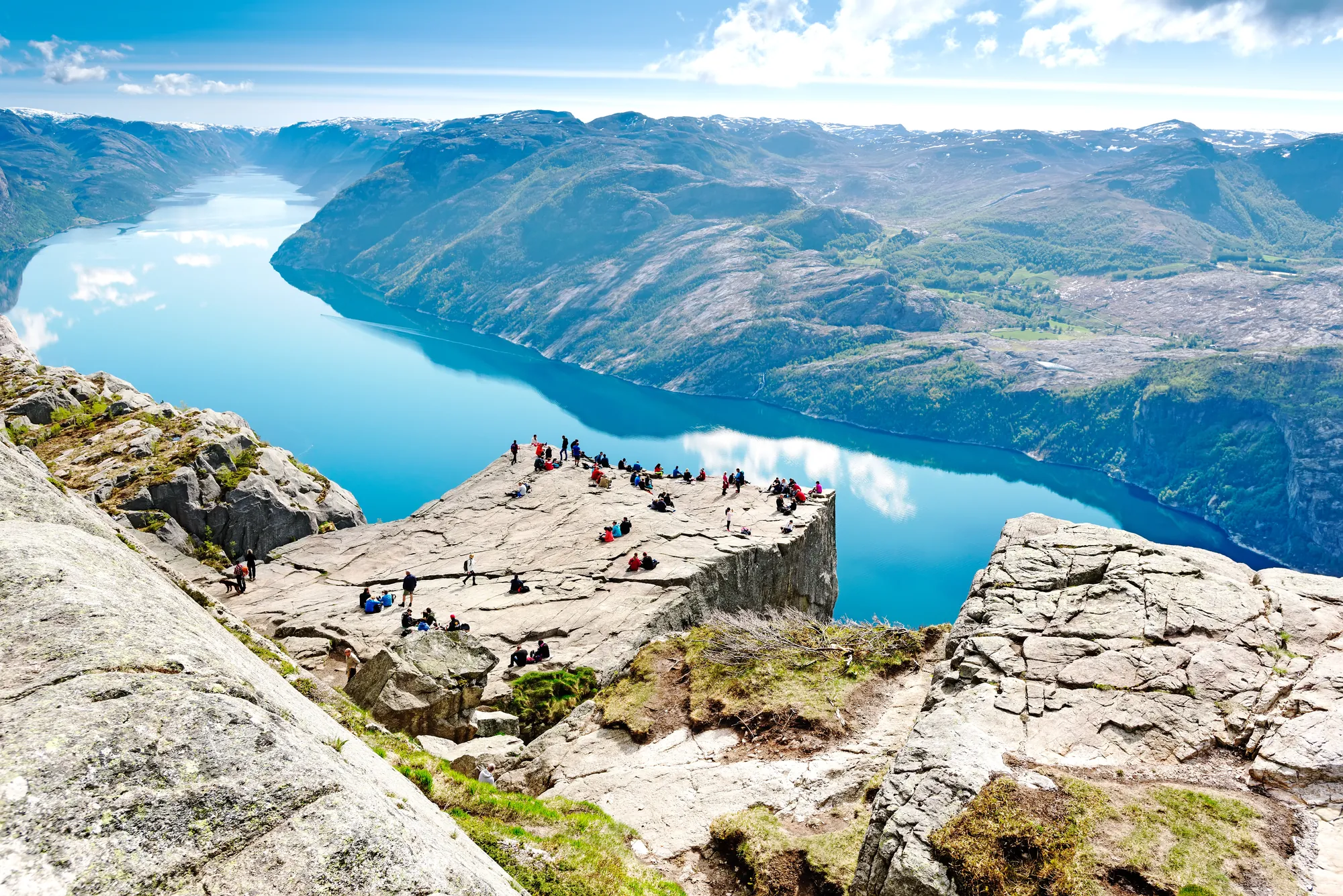 Preikestolen im Lysefjord bei Stavanger, Norwegen