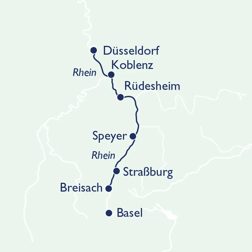 MS Lady Diletta Route der Tour 12.04.2023