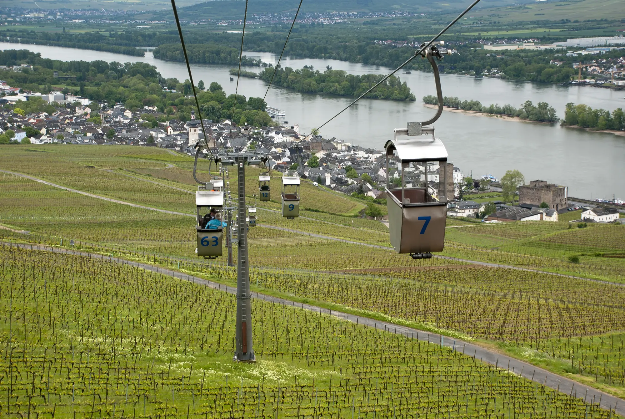 Rüdesheim am Rhein, Fahrt mit der Seilbahn