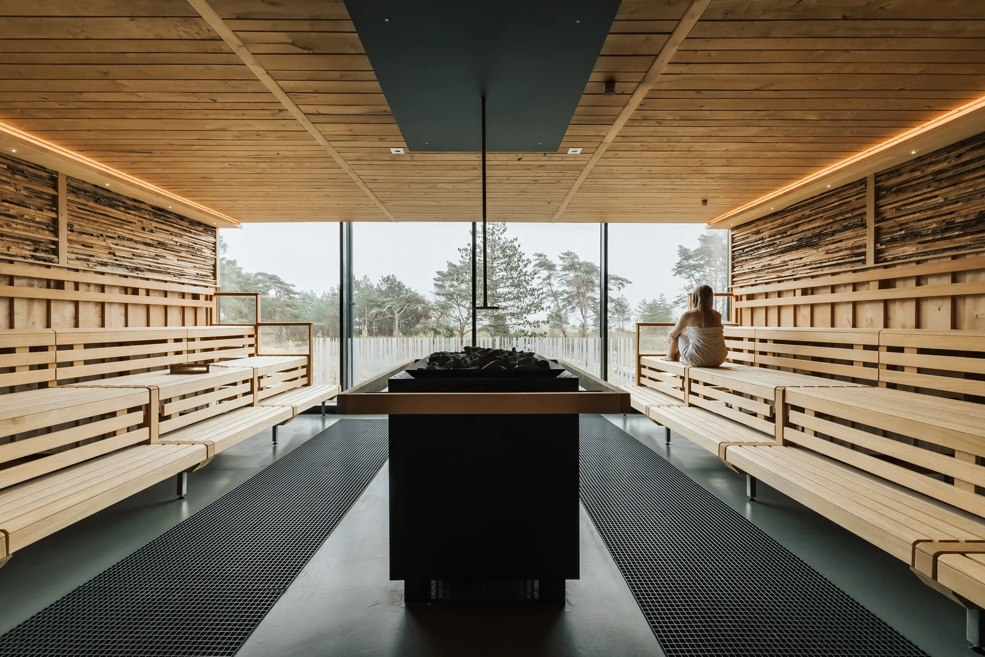 Ausblick von der Sauna, Santé Royale Rügen Resort