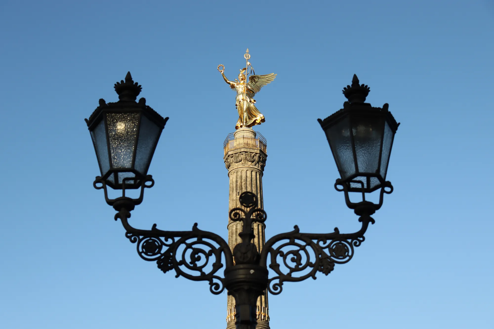 Goldelse auf der Siegessäule Berlin