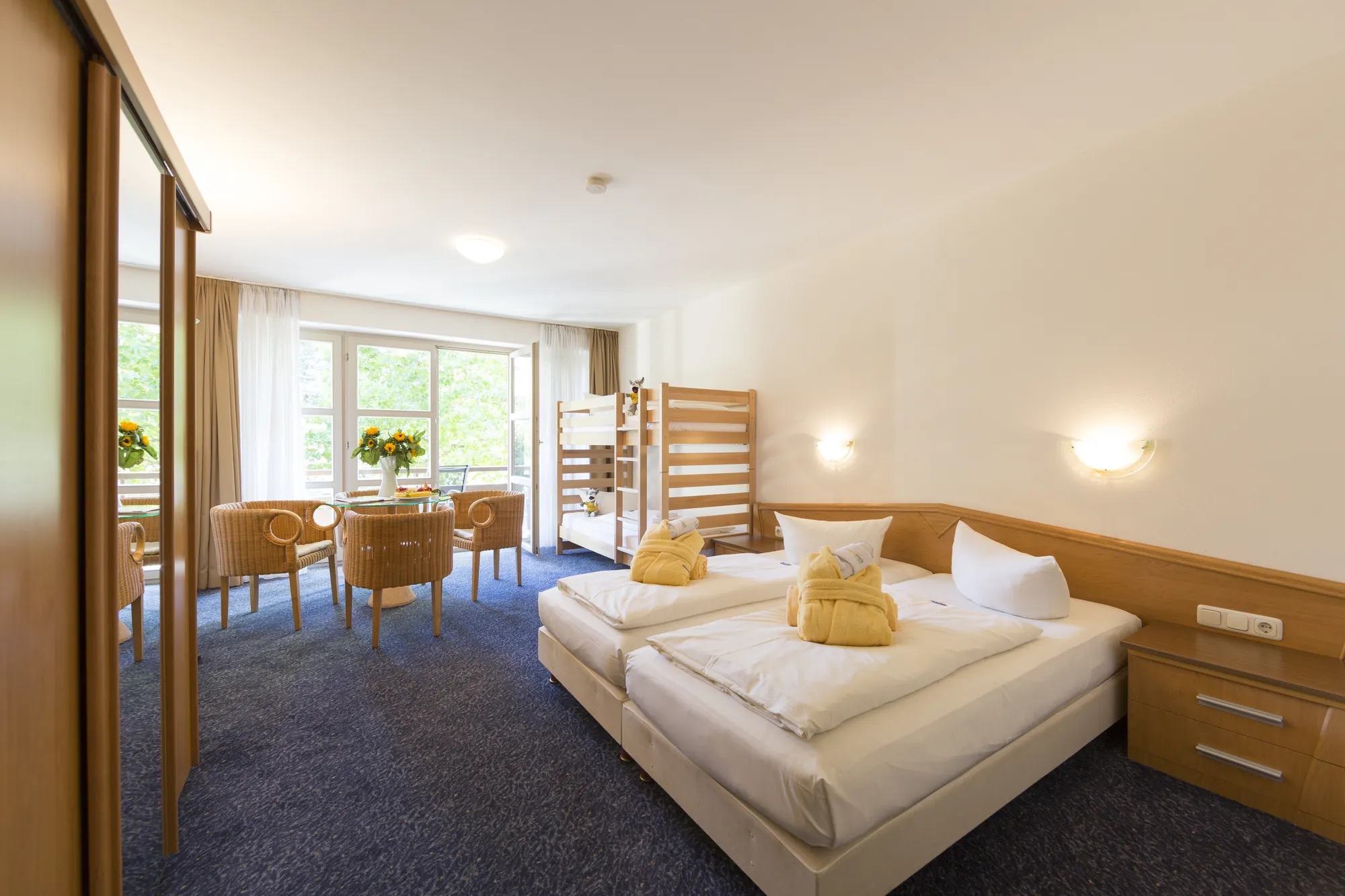 Familienzimmer Waschbär Baude (Beispiel), Sonnenhotel Fürstenbauer