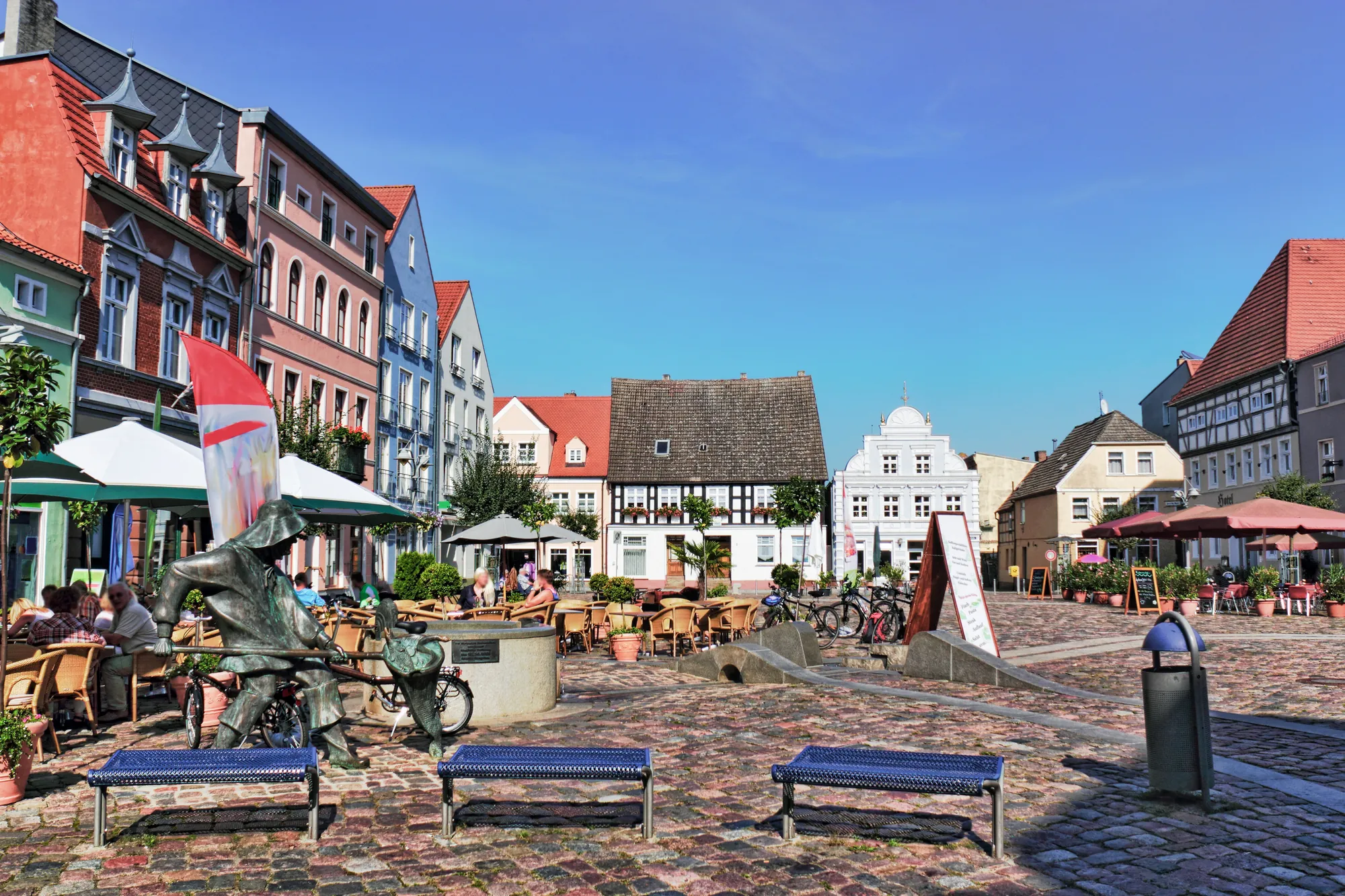 Städte an der Ostsee: Ueckermünde (Marktplatz)