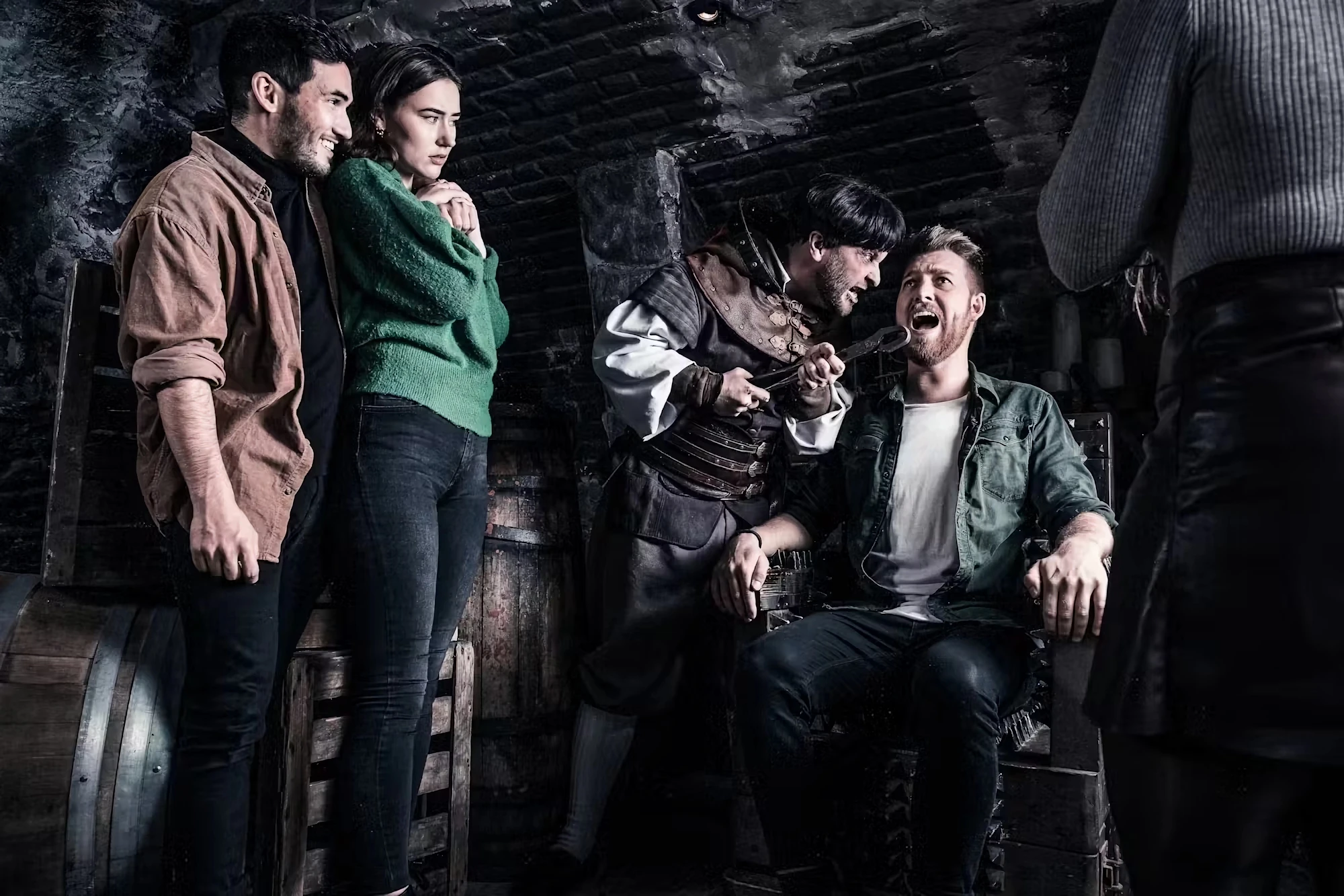 nachgestellte Folterszene in Dungeons