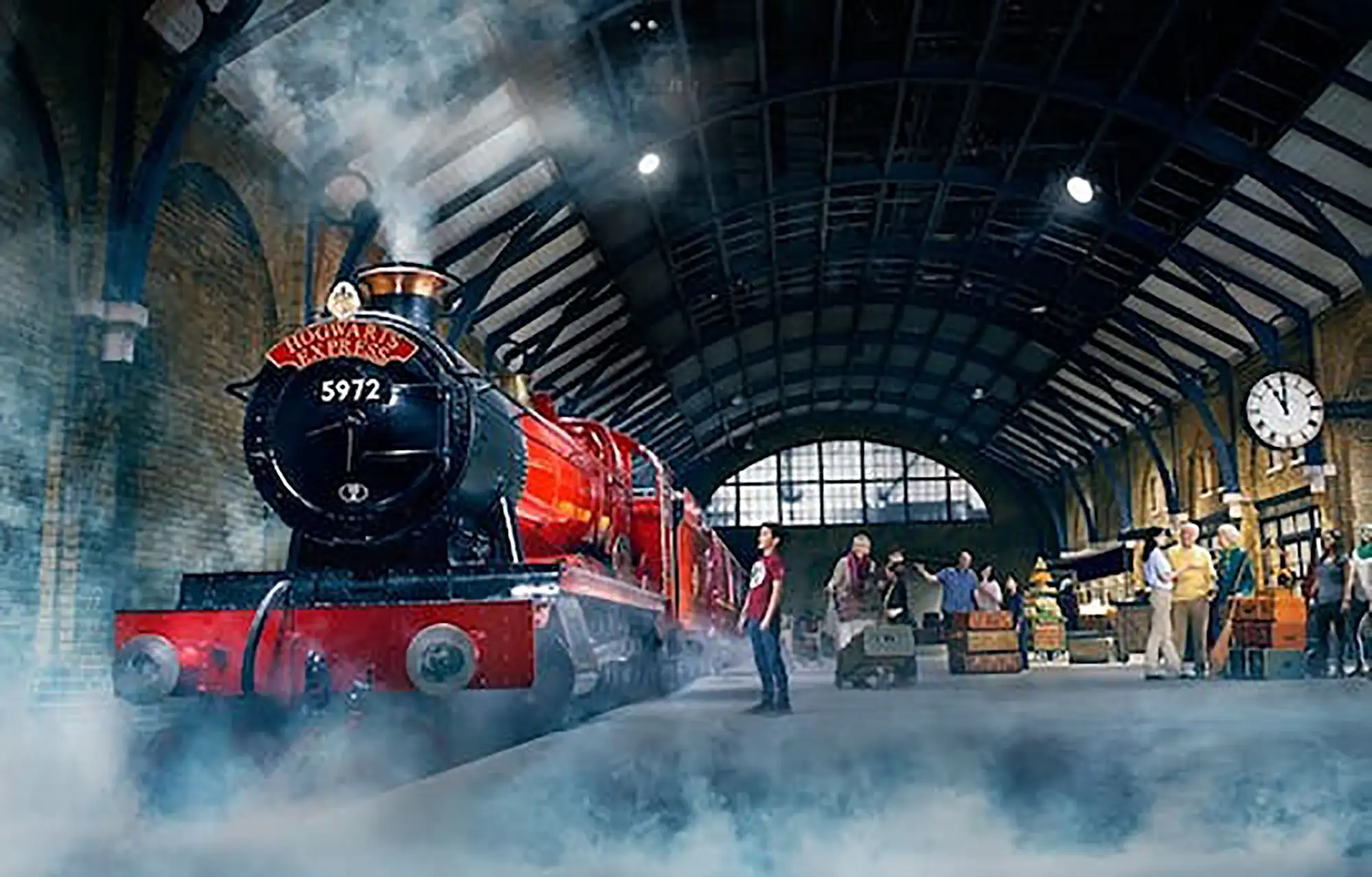Harry Potter Studios Eisenbahn in Bahnhof