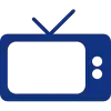 Stilisiertes Icon eines TV-Geräts