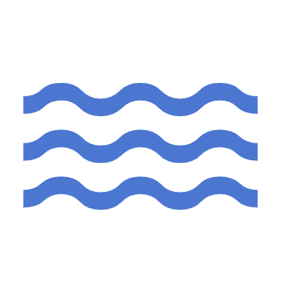 Abstraktes Wellenmuster in blauer Farbe