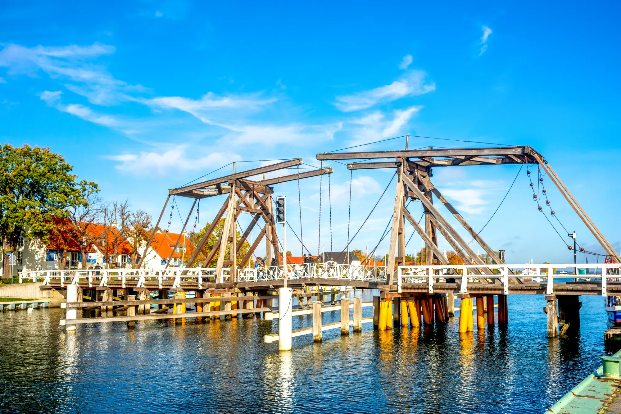 Klappbrücke in Greifswald-Wieck