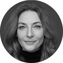 Willemijn Verkaik, Musical-Darstellerin Portrait, Bild in schwarz-weiß